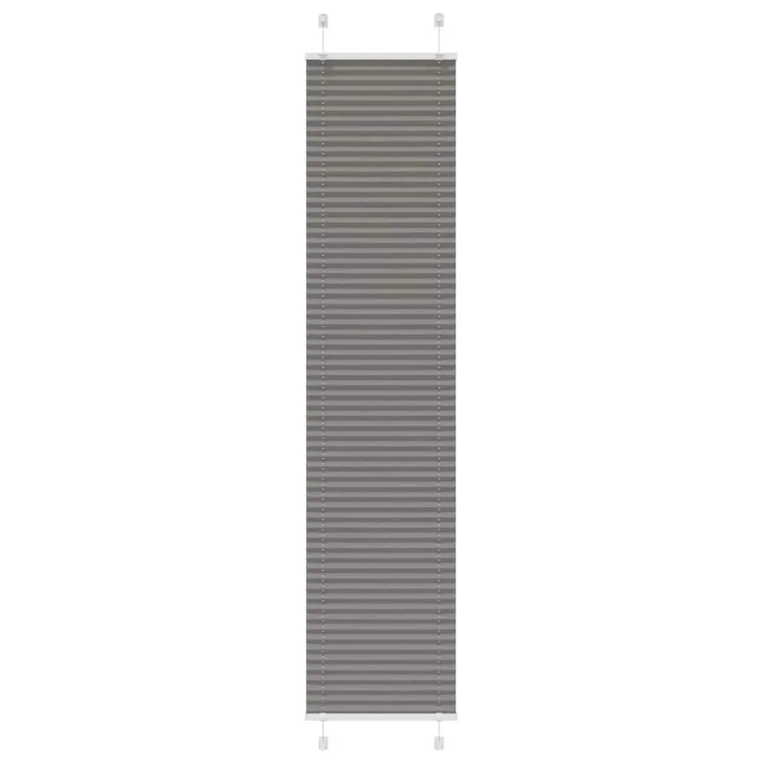 vidaXL Plissee Anthrazit 50x200 cm Stoffbreite 49,4 cm Polyester 4015099