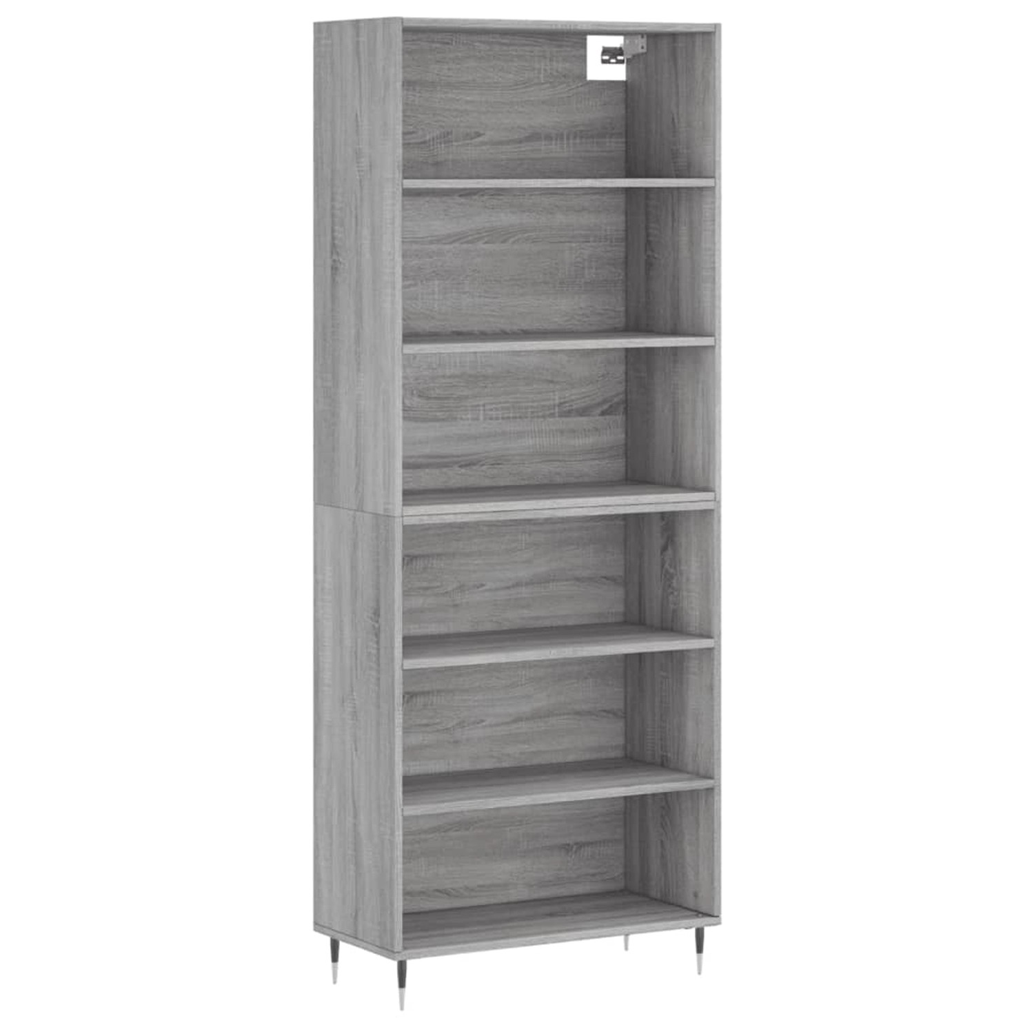 vidaXL Highboard Grau Sonoma 69,5x32,5x180 cm Holzwerkstoff 3189555 günstig online kaufen