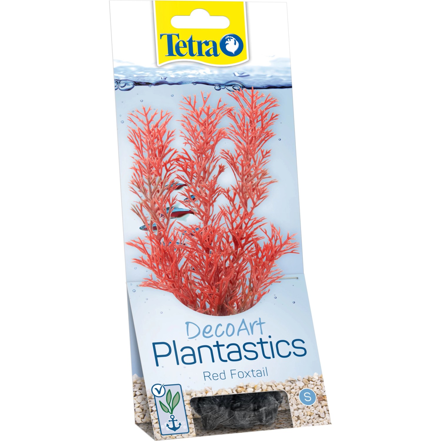 Tetra Kunstpflanze DecoArt Plant S Foxtail Red im Blister, rote Aquariumpflanze.