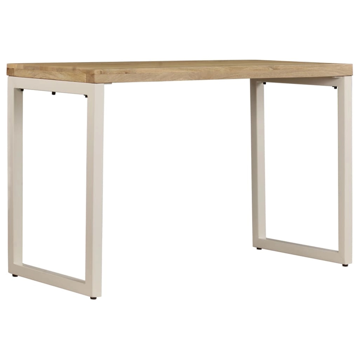 vidaXL Esstisch Mango und Stahl 115 x 55 x 76 cm Massivholz