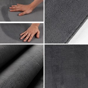 Detailansicht Ayyildiz Kurzflorteppich Sky 5400, grau, Ø 200 cm, weicher Flor.