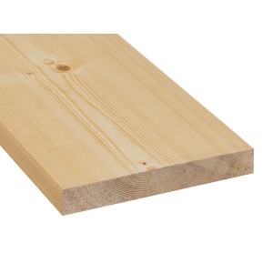 Sägeraues Schalbrett aus Fichte/Tanne, 24x200x3000 mm, für Dachschalung und Verschalungen.