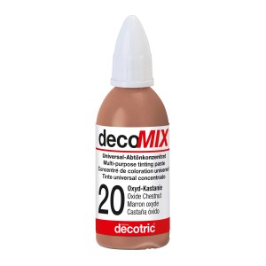 Decomix Abtönkonzentrat Oxyd-Kastanie, 20ml Flasche. Universal Abtönfarbe für Lacke, Lasuren und Farben.