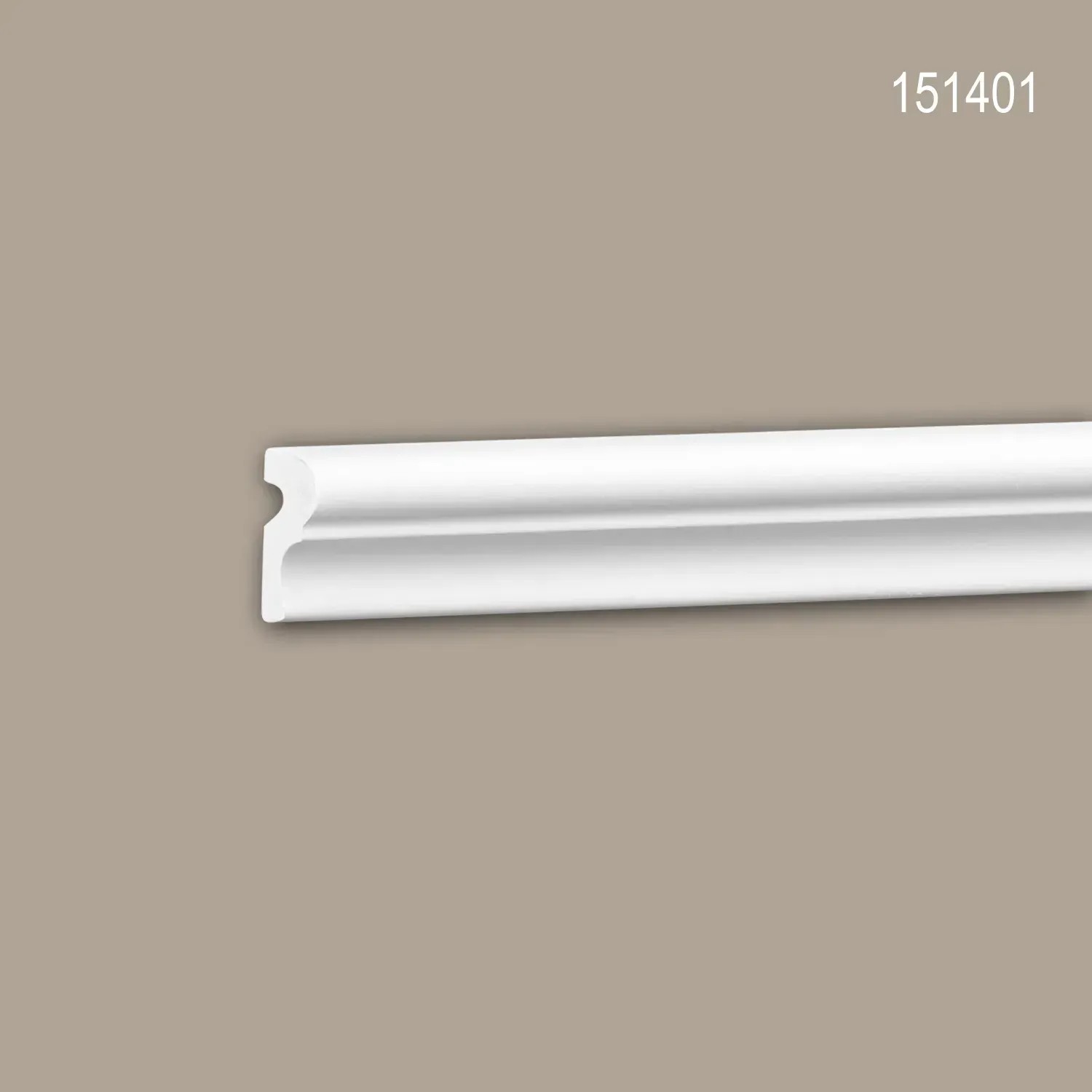 Weiße PROFHOME Wand- und Friesleiste (Set mit 40 Zierleisten, 80 m) für Paneel-Zubehör.