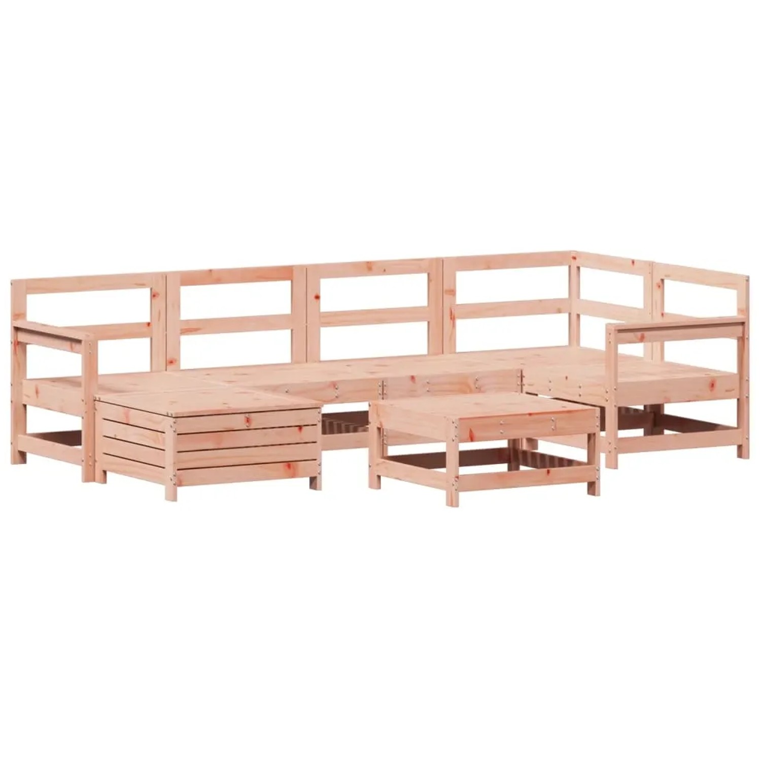 vidaXL 7-Tlg Garten-Sofagarnitur Massivholz Douglasie 3250942