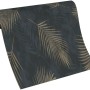 Erismann Vliestapete Guido Maria Kretschmer Fashion for Walls Schwarz mit goldenen Palmenblättern.