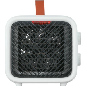 Weißer Keramikheizer Nevala 2in1 mit Ventilator, 1500 W, kompaktes Design für Innenräume.
