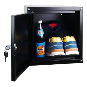 PROREGAL Mega Deal 4x Schließfachwürfel Cubic HxBxT 35 x 35 x 35 cm Schwarz