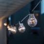 Konstsmide LED Biergarten Lichterkette mit 20 bernsteinfarbenen Glühbirnen für Außen.