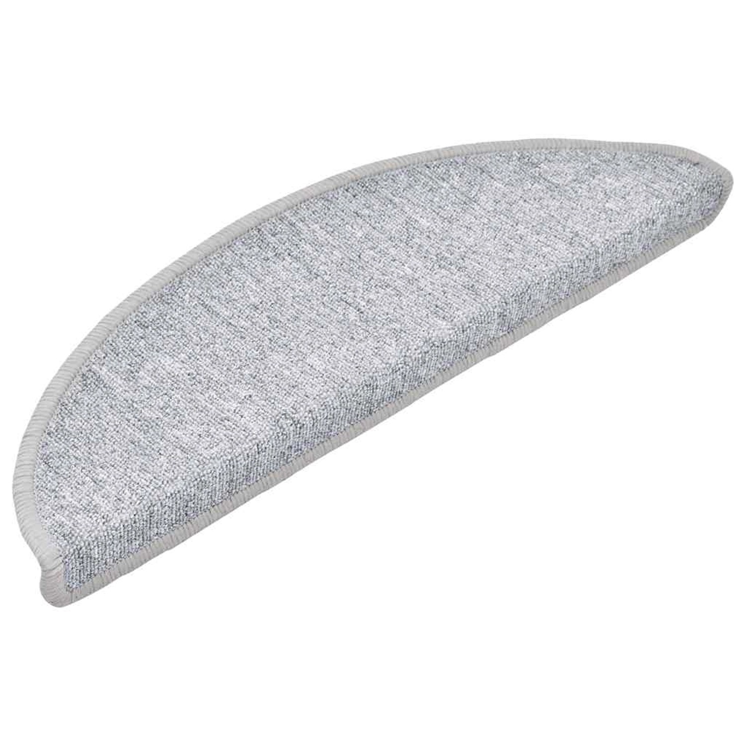 vidaXL Stufenmatten 30 Stk 56x17x3 cm Hellgrau Halbrund 3365736 günstig online kaufen