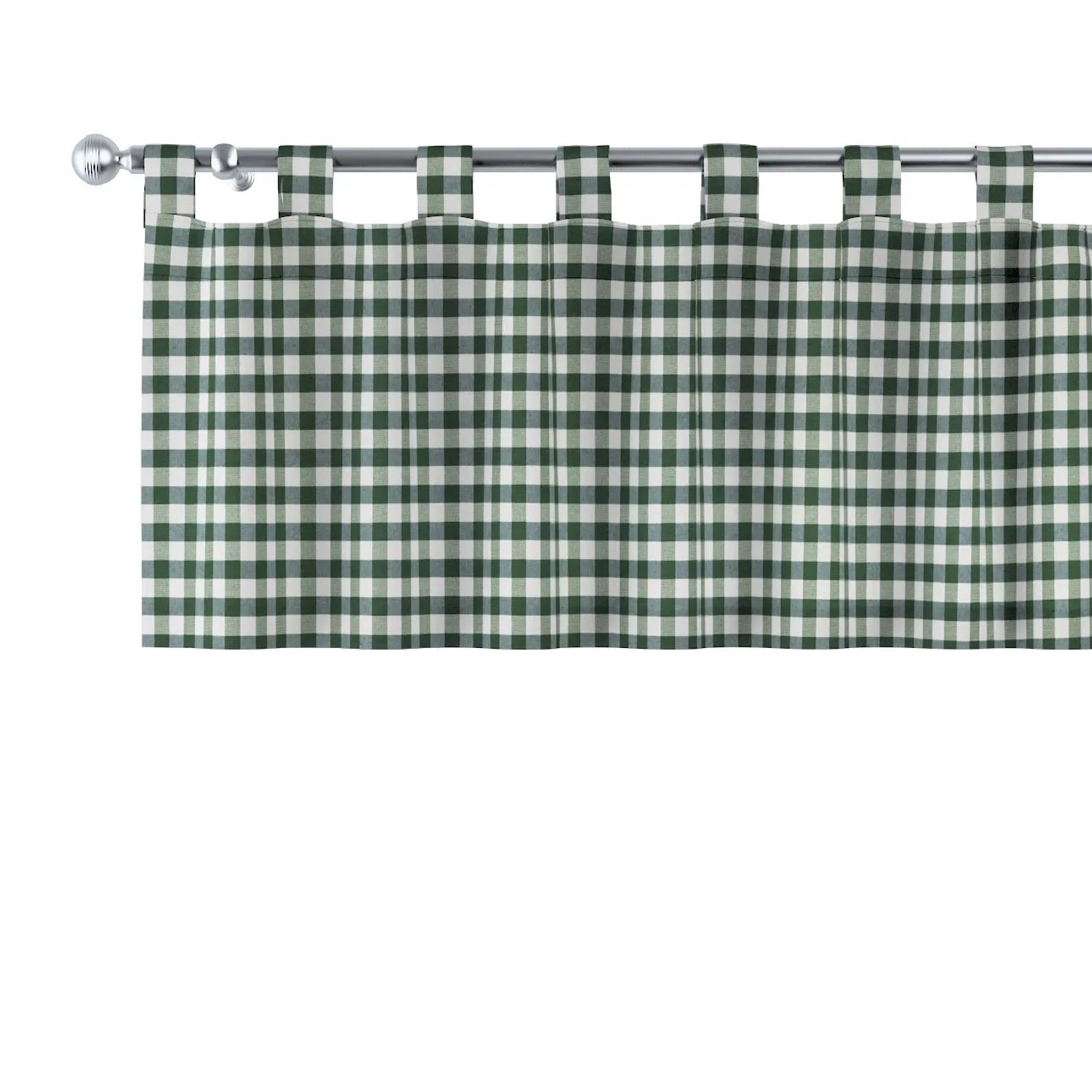 Kurzgardine mit Schlaufen, grün-ecru, 260 x 40 cm, Quadro (144-35) günstig online kaufen