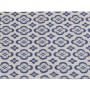 Blauer Wenko Badteppich Presa (50x80 cm) mit Orient-Muster und Fransen.