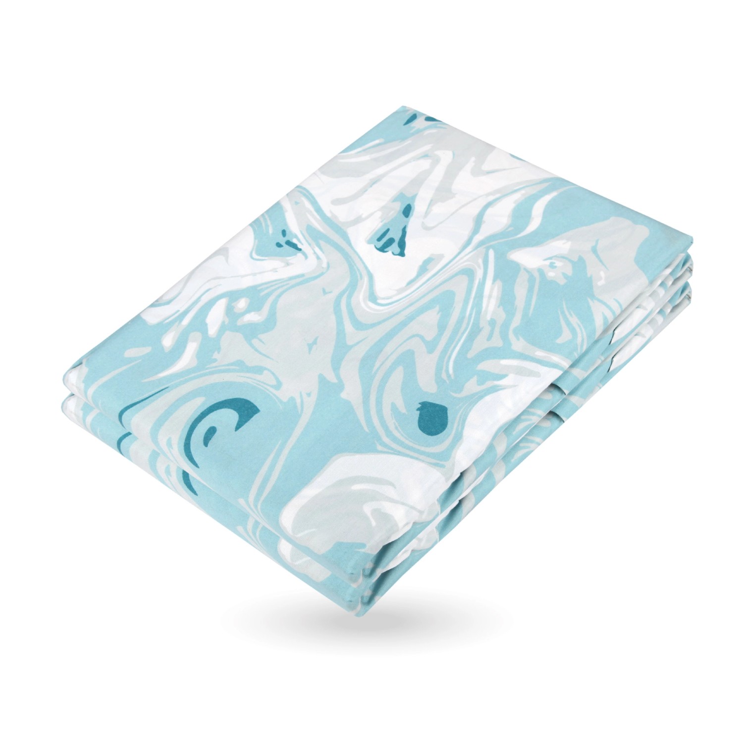 Bestlivings Bettwäsche-Set 135 x 200 cm - Renforce Marble - Blau günstig online kaufen