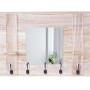 MCW Wandgarderobe C89 mit Spiegel, naturbraun, im Shabby-Look mit Ablagen und Haken.