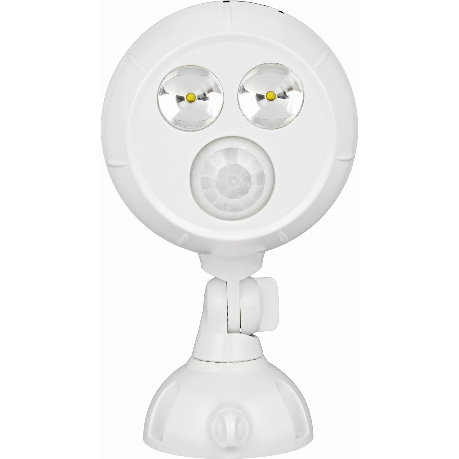 Mr. Beams LED-Außenstrahler mit Bewegungsmelder, 2er-Pack, weiß.