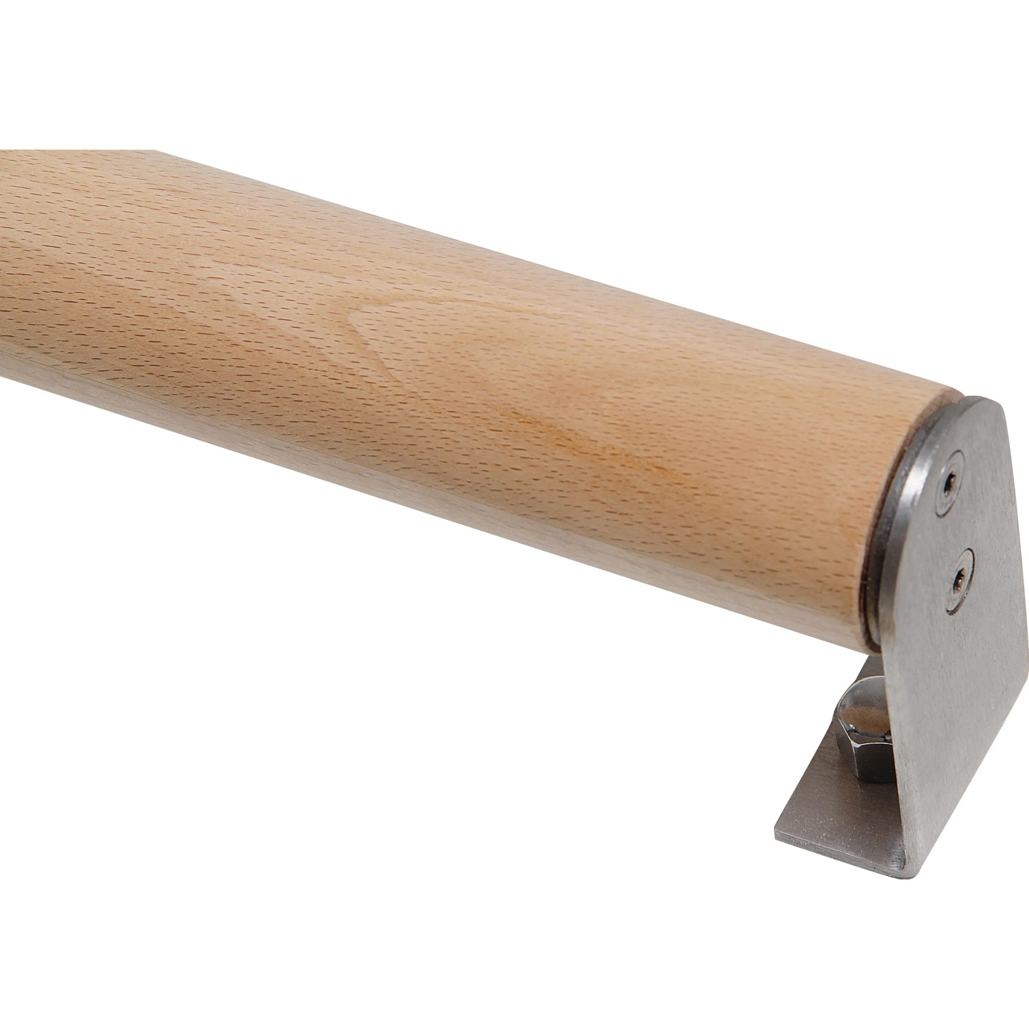 Handlaufkonsole L-Form aus Edelstahl für 40 mm Holzhandlauf.