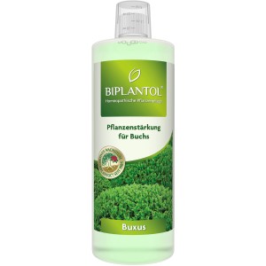 Biplantol Pflanzenstärkungsmittel Buxus 1 l Flasche für gesunde Buchsbäume.