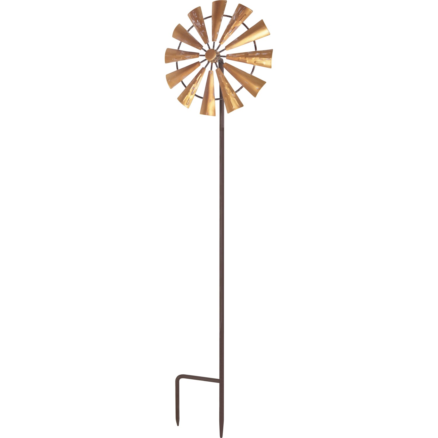 Gartendeko Windrad Metall Drehendes Blumen Design Außen