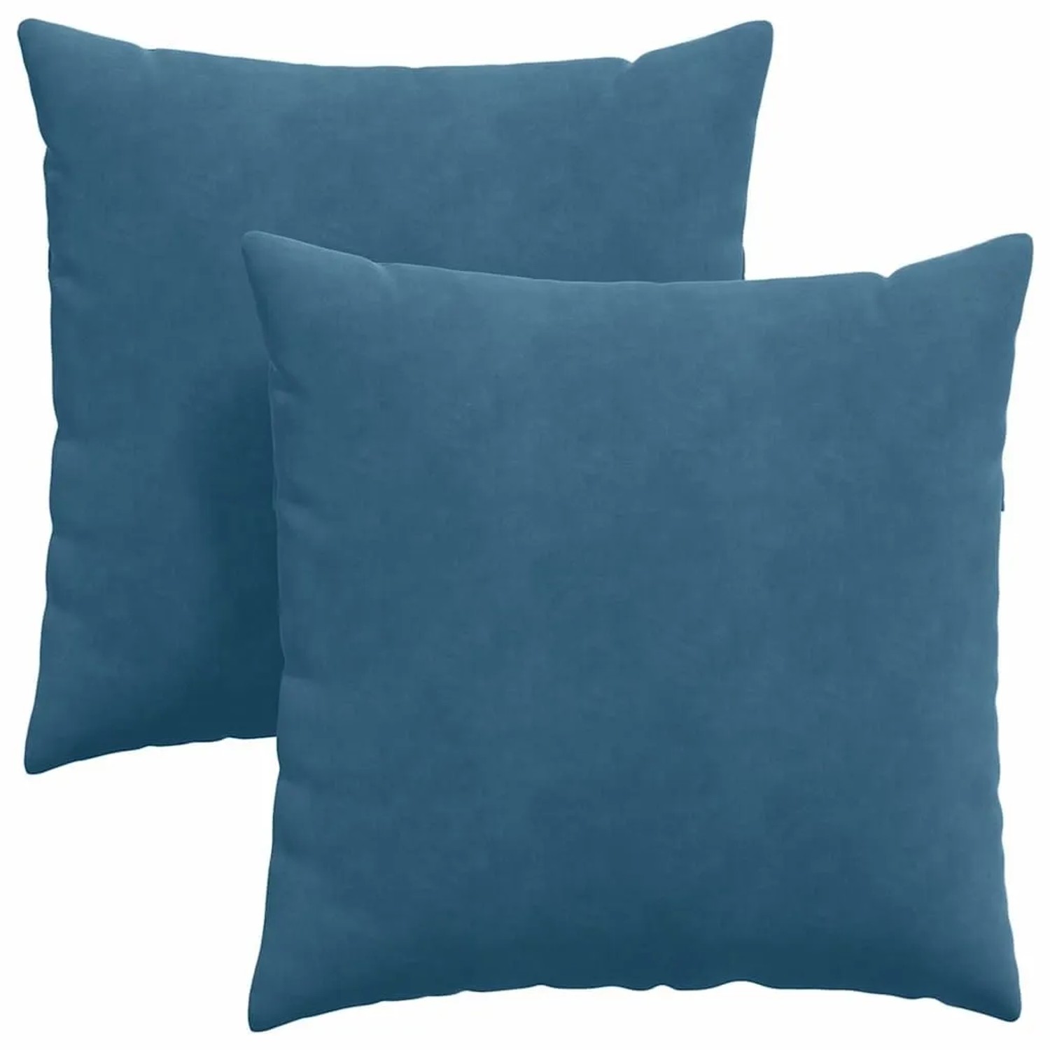 vidaXL Sofakissen 2 Stück Blau 80 x 80 cm Cordstoff 42014056