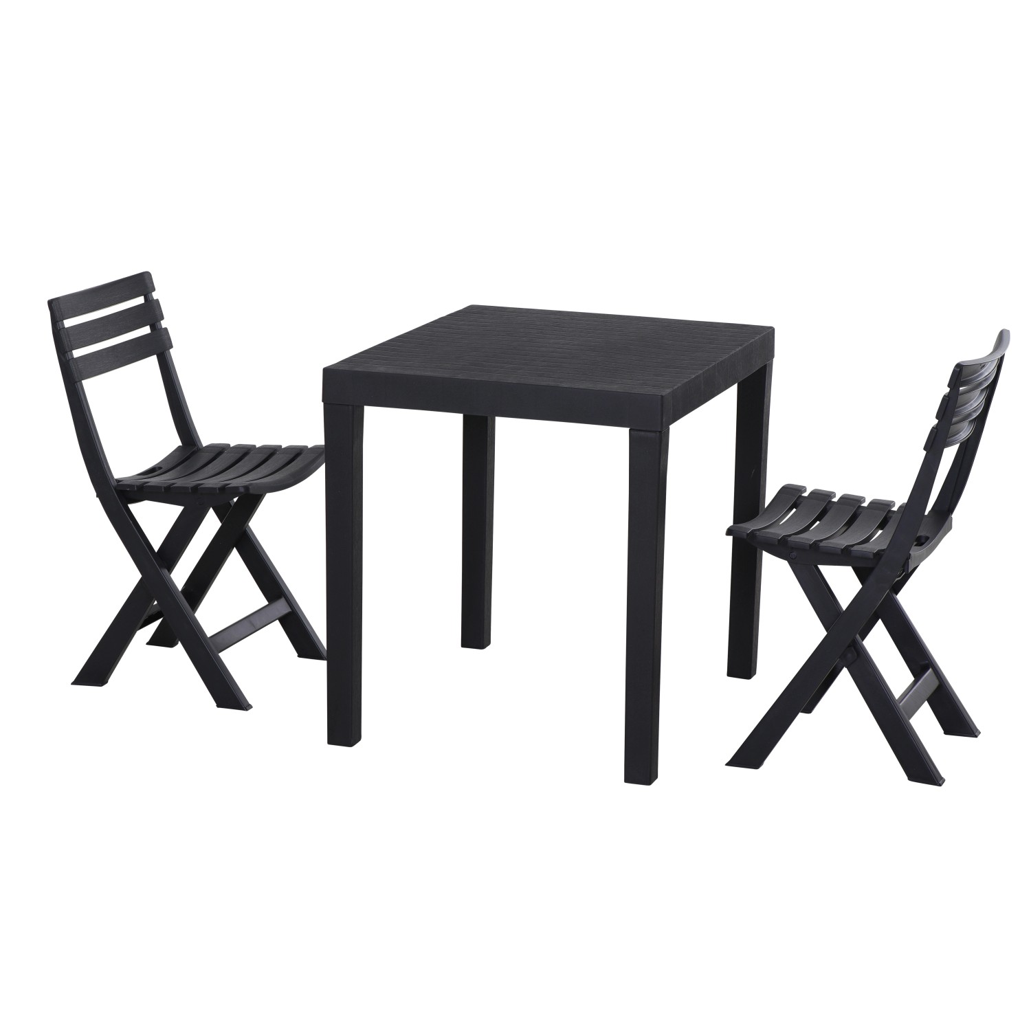 ProGarden Balkonset Club anthrazit Kunststoff B/H/L: ca. 945x2,5x112,5 cm günstig online kaufen