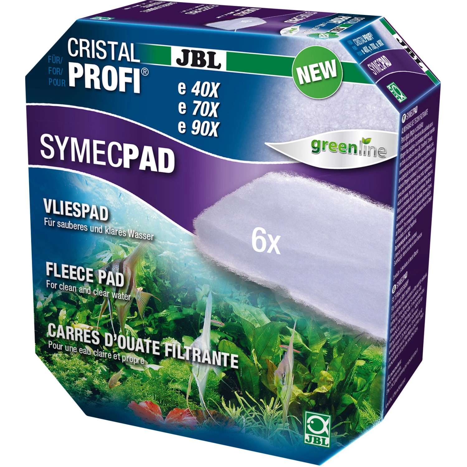 JBL Aquarium Filtervlies SymecPad II CristalProfi e4/7/901,2