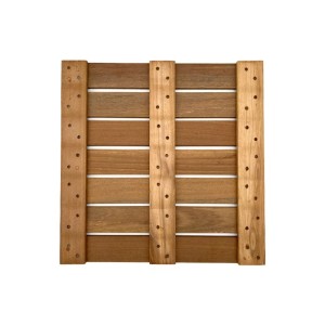 Belladoor Terrassenfliese Bangkirai Holzfliese 24 mm Stark 50 cm Breit 50 cm Lang Inhalt 4