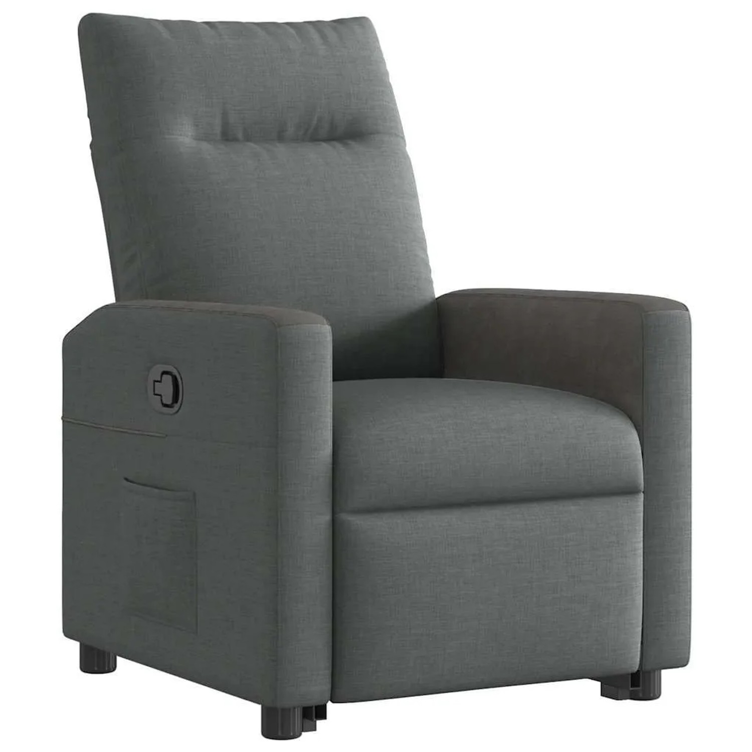 vidaXL Relaxsessel mit Aufstehhilfe Dunkelgrau Stoff 3324053_3