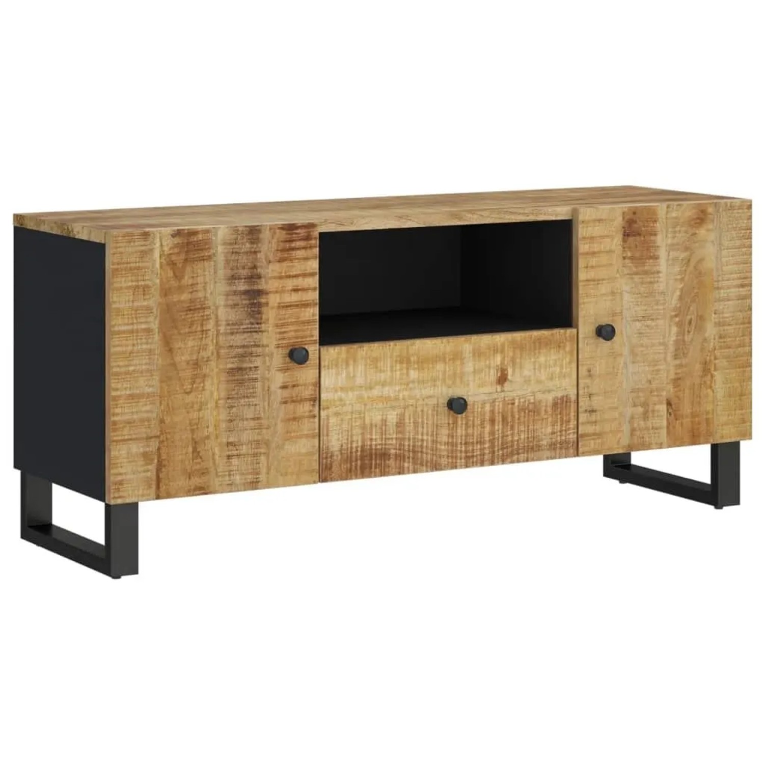 vidaXL TV-Schrank 105x33,5x46 cm Massivholz Mango & Holzwerkstoff 351958