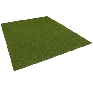 Quadratischer, grüner Snapstyle Kunstrasen Wembley 200x200cm. Ideal für Balkon und Terrasse.