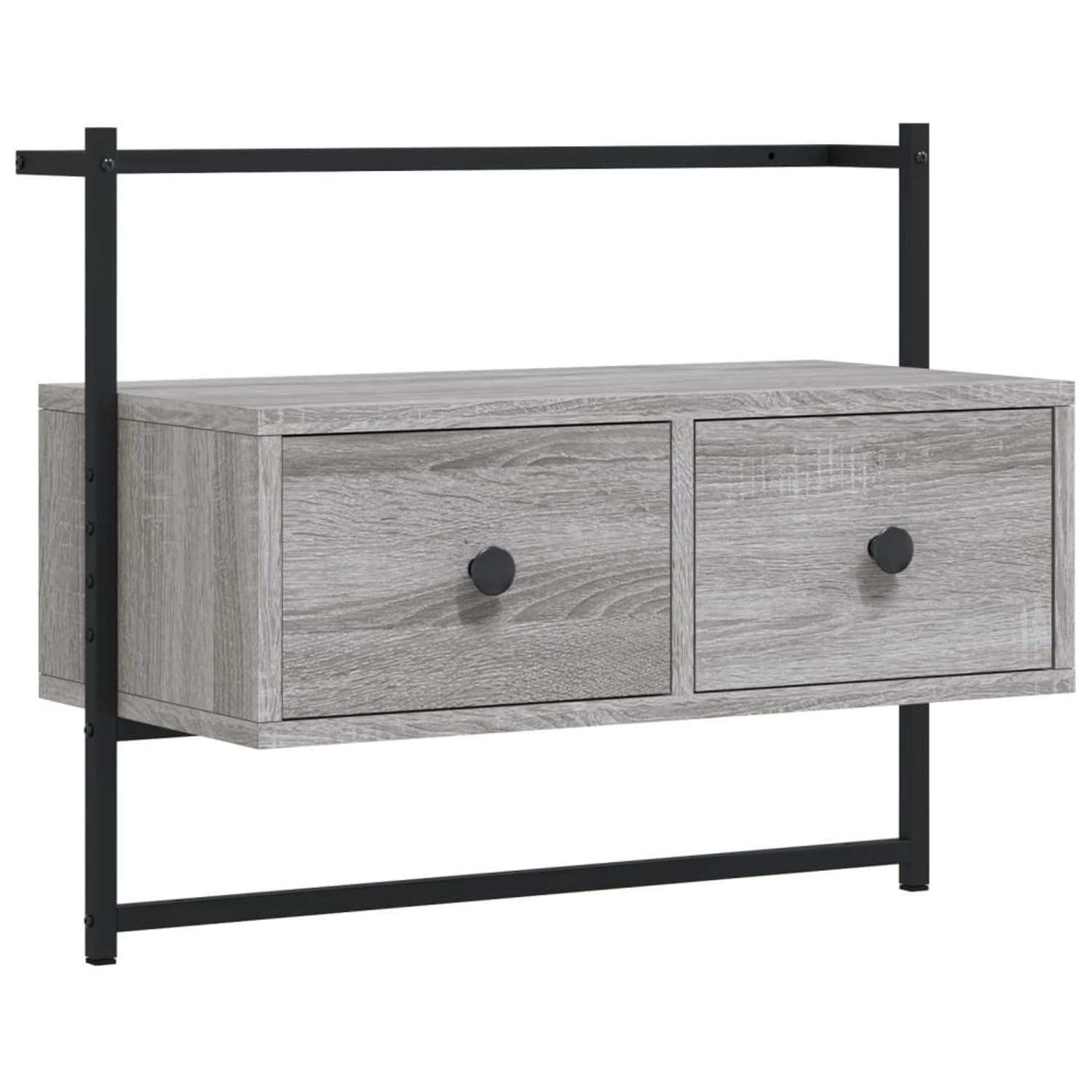 vidaXL TV-Wand TV-Wandschrank Grau Sonoma 60,5x30x51 günstig online kaufen