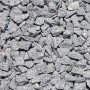 Grauer Granitsplitt (16-32 mm) als Zierkies für Gartenwege, Steingärten und mehr.