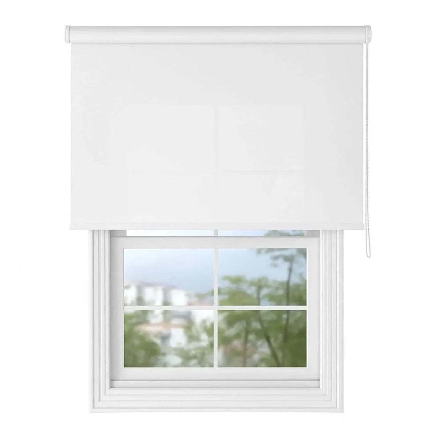 Deco-Raum Tageslicht-Rollo Bohren Basic GL 70 cm x 150 cm Weiß