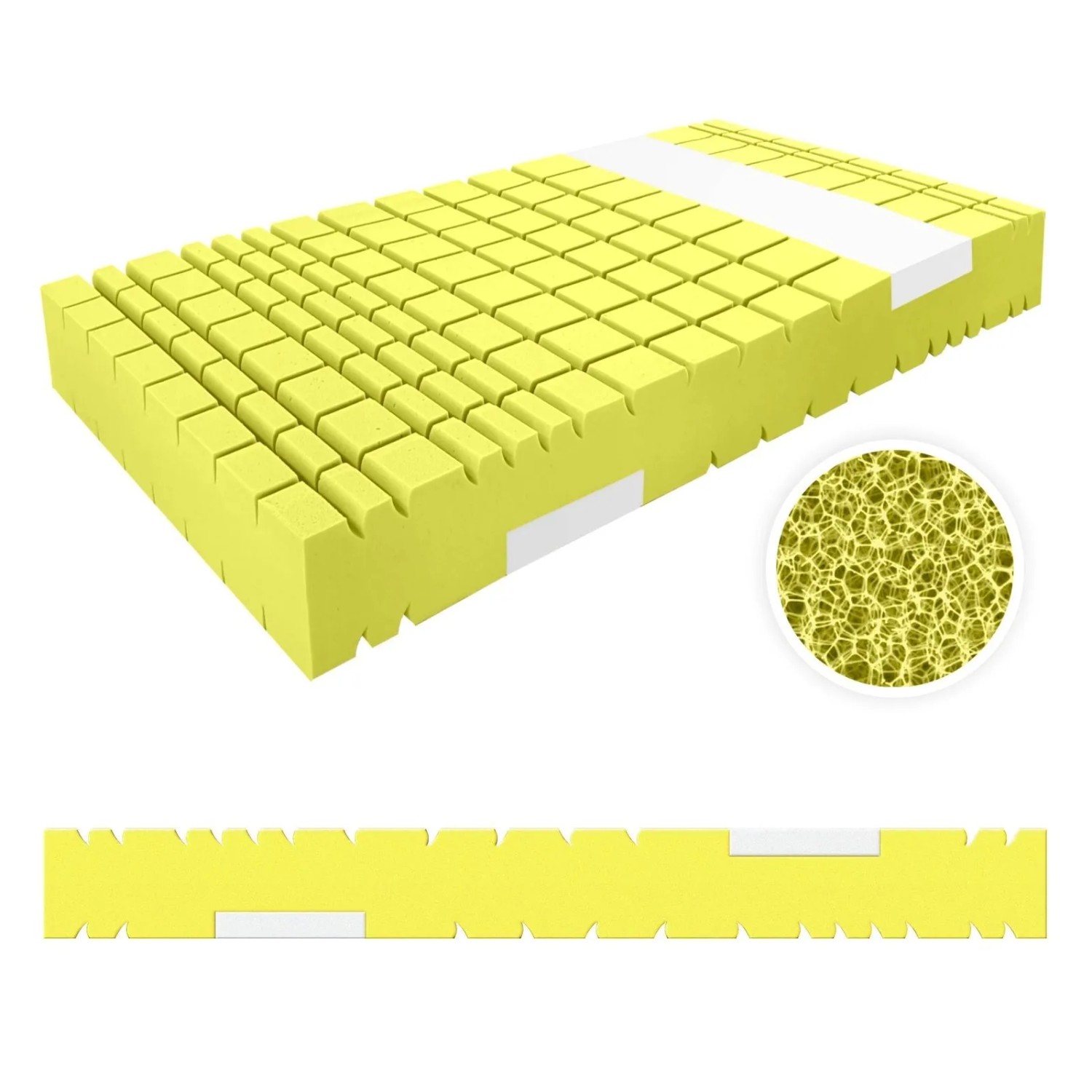 Matratzen Perfekt Kaltschaummatratze TerraMed Visco 140 x 200 cm Härtegrad H3 9 Zonen Visco-Schulterkomfortzone 22 cm Höhe_7