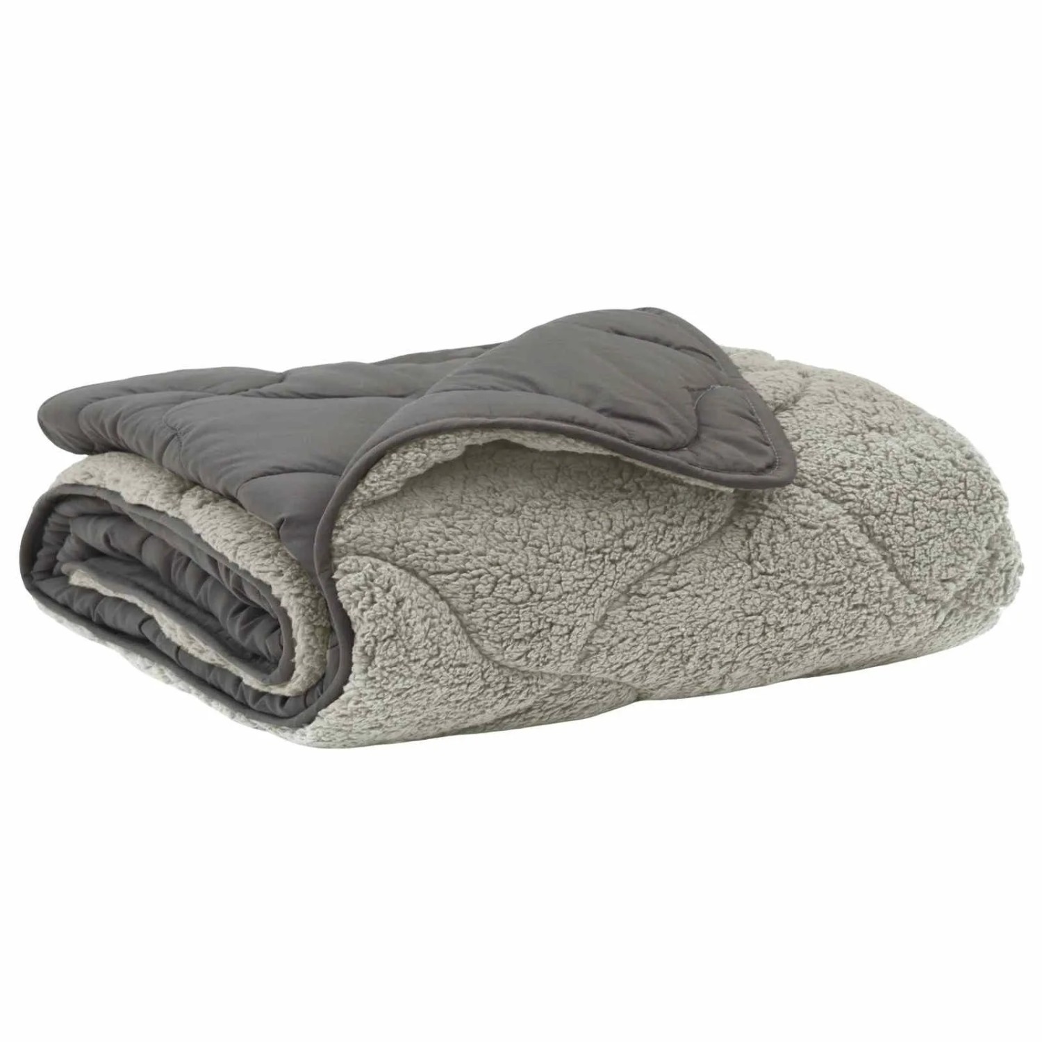 vidaXL Ganzjahresbettdecke Gepolstert Hellgrau 140 x 220 cm 42026242