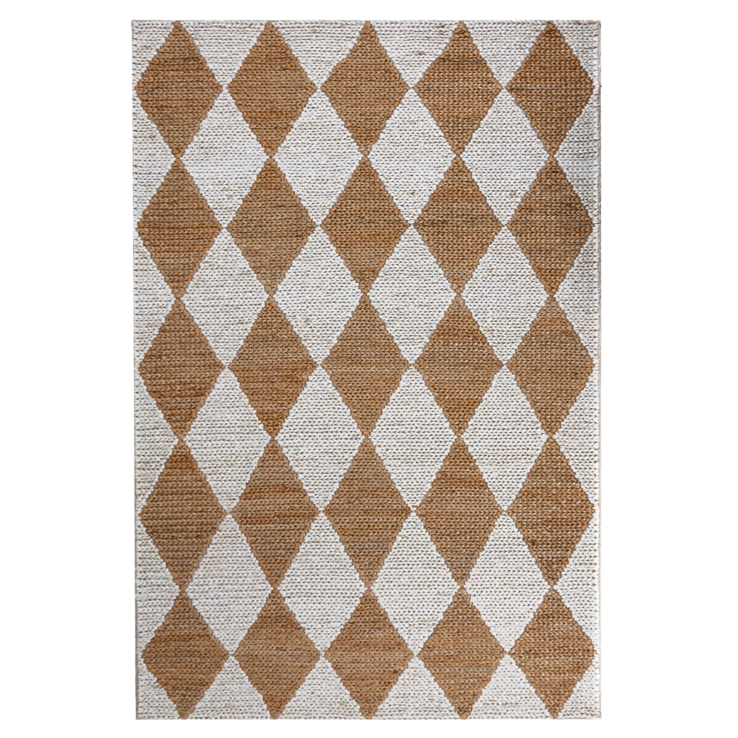 Flair Rugs Kurzflorteppich Effie Jute 120 cm x 170 cm Beige