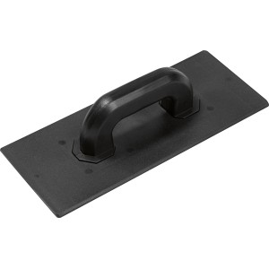 Schwarzer LUX Handschleifer Classic 350x150 mm mit Griff und Raspel für Maurer- und Fliesenlegerarbeiten.