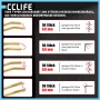 Vier Typen CCLIFE Heissschweissnägel (200 Stück) für Kunststoffreparatur: 0,6mm & 0,8mm Klammern für Risse, Ecken.