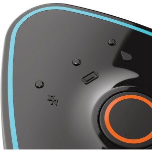 Detailaufnahme: Gardena Bewässerungssteuerung 9 V Bluetooth Steuerteil mit Statusanzeigen.