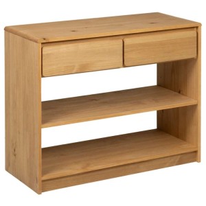vidaXL Konsolentisch SAUDA Eiche-Optik 89,5x36,5x73 cm Kiefernholz 377599