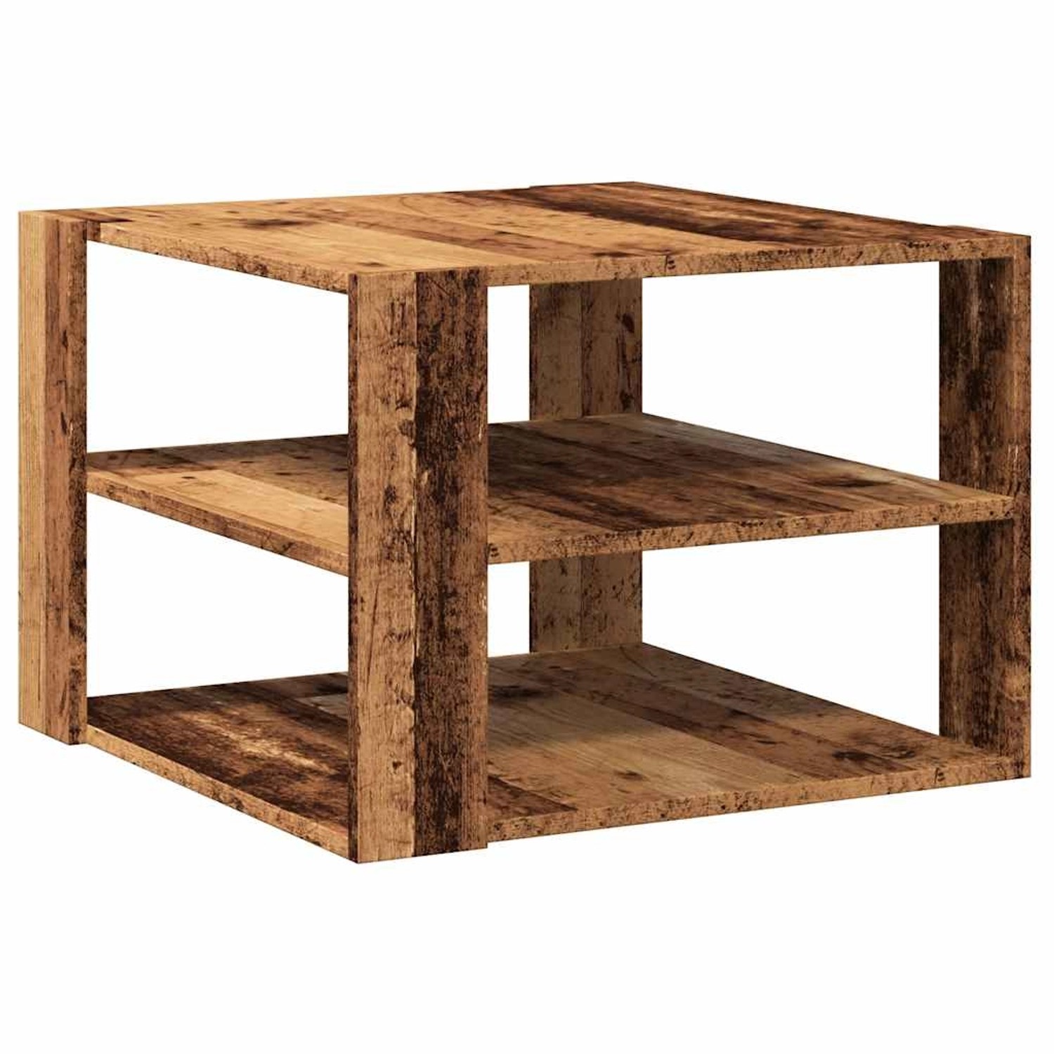 vidaXL Couchtisch Altholz-Optik 58x58x40 cm Holzwerkstoff 856496 günstig online kaufen