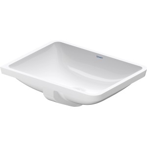 Weißes Duravit Starck 3 Einbauwaschbecken, 49 cm, ohne Hahnloch