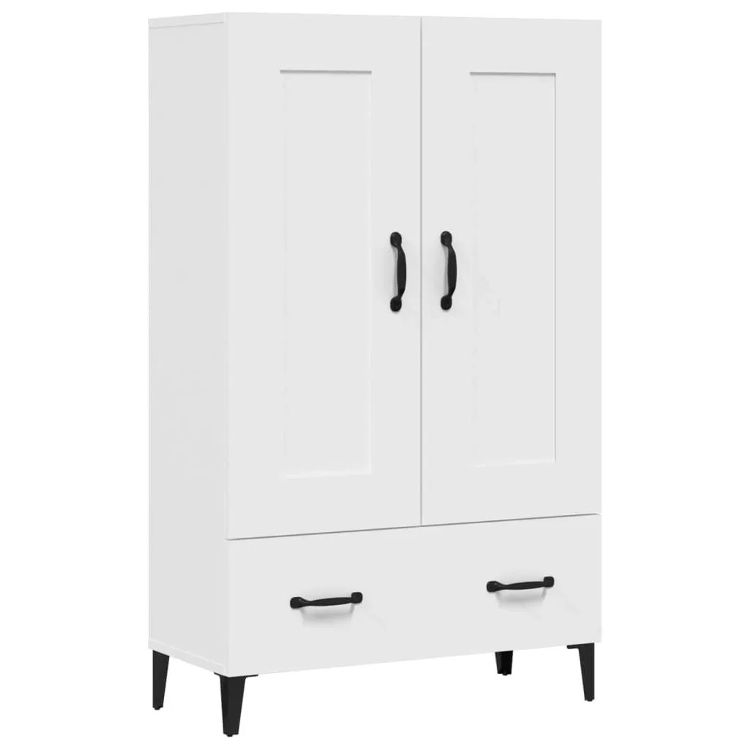 vidaXL Highboard Weiß 70x31x115 cm Holzwerkstoff 812573