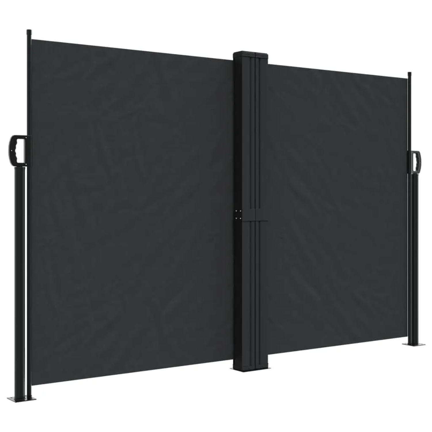 vidaXL Seitenmarkise Ausziehbar Schwarz 160x1000 cm 4004729