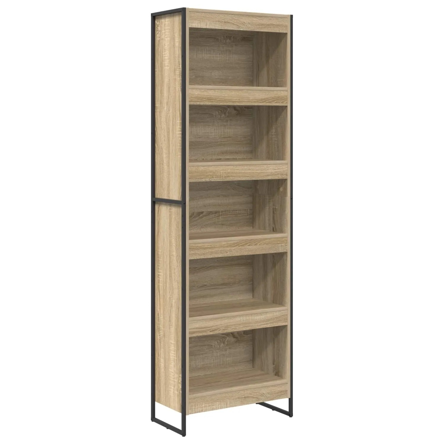 vidaXL Bücherregal 2-Tlg Sonoma 80 x 30 x 155 cm Holzwerkstoff 3402999 günstig online kaufen