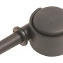 Schwarze Doppelrolle Ø 40 mm mit Stift, Traglast 20 kg, für Möbel und Rollcontainer.