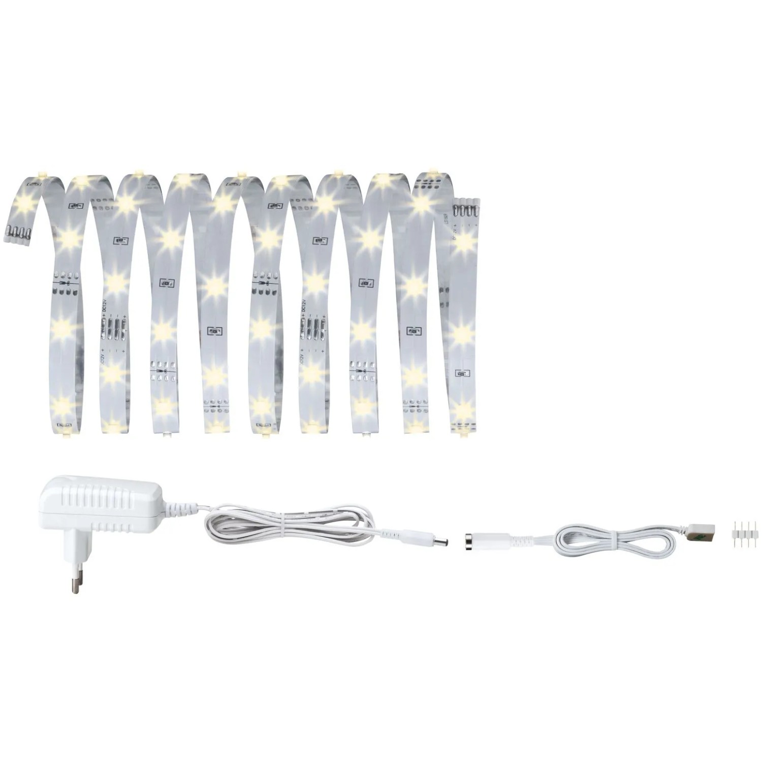 Paulmann YourLED ECO Stripe 3m Basis-Set mit warmweißen LEDs und Netzteil.