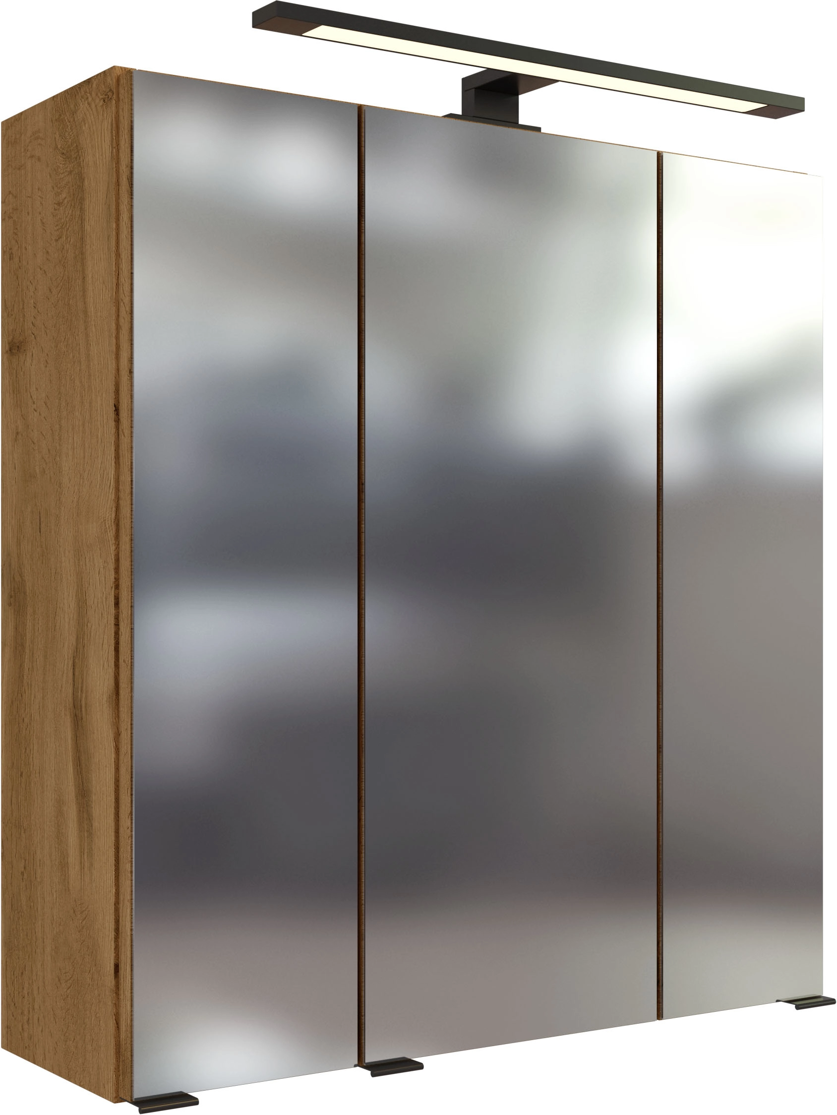 Held Möbel Spiegelschrank Florenz 210.1.3240 Eiche 60 cm Mit Softclose Türen