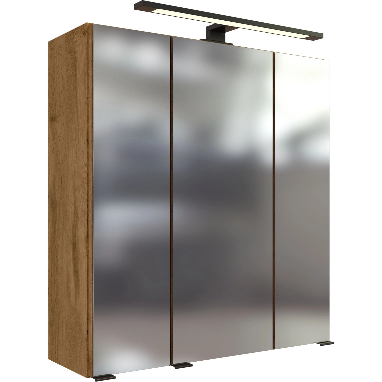 Held Spiegelschrank Florenz Eiche 60 cm mit Softclose Türen