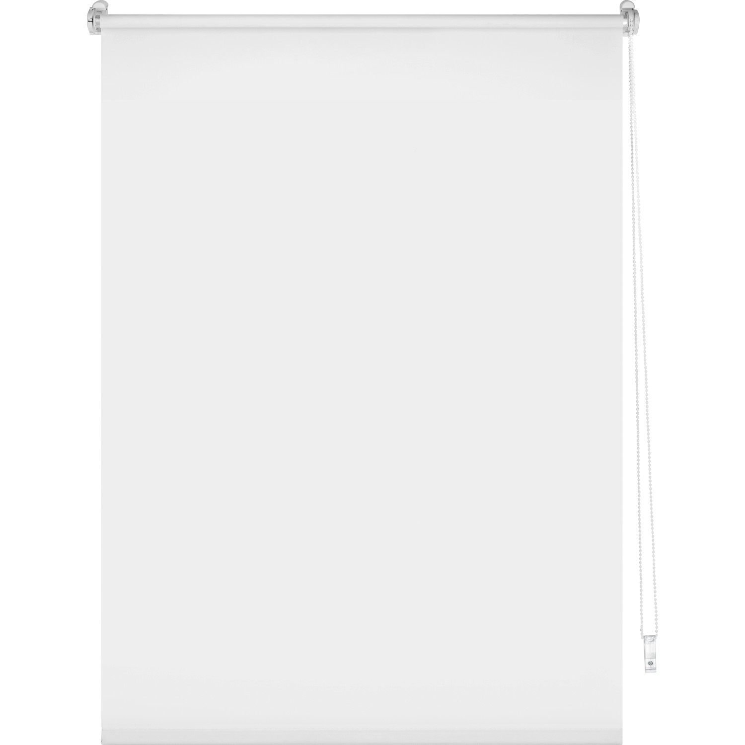 Weißes Tageslicht-Rollo Zamora, 80x175 cm, für Sichtschutz ohne Verdunkelung.