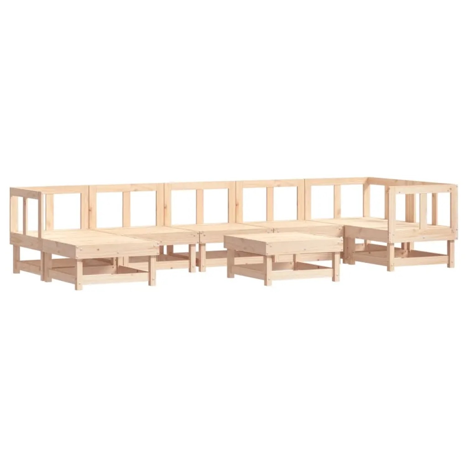 vidaXL 8-Tlg Garten-Lounge-Set Massivholz Kiefer 3186277 günstig online kaufen